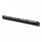 Digitus | Patch Panel | DN-91524U | Black | Category: CAT 5e; Ports: 24 x RJ45; Retention strength: 7.7 kg; Insertion force: 30N max | 48.2 x 4.4 x 10.9 cm