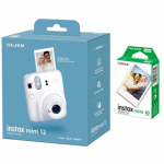 Fujifilm | Instax Mini 12 Camera + Instax Mini Glossy (10pl) | Caly White | 800 | 4779051161676