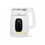 Adler Kettle with LED Display | AD 1305 | Electric | 2200 W | 1.7 L | Plastic | 360&deg; rotational base | White/Gold | AD 1305wg