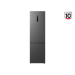 TCL Refrigerator | RC382BXC0EU | Energy efficiency class C | Free standing | Combi | Height 203 cm | No Frost system | Fridge net capacity 265 L | Freezer net capacity 117 L | Display | 35 dB | Inox