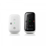 Motorola | Audio Baby Monitor | PIP10 | DECT Wireless Technology; High sensitivity microphone and crystal clear sound; Low Battery Alert; Mute/sound detection alert; Portable parent unit | White