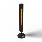 Mill | Outdoor Heater | OH2000ULGPFLOOR | Patio heater | 2000 W | Black | IP65