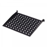 Digitus Fixed Shelf for Racks DN-19 TRAY-1-SW The shelves for fixed mounting can be installed easy on the two front 483 mm (19&ldquo;) profile rails of your 483 mm (19&ldquo;) network- or server cabinet. Due to their stable, perforated steel sheet with a high lo ...