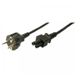 Logilink | Black CEE7/7 Schuko | C5 coupler | CP093
