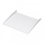 Digitus Fixed Shelf for Racks DN-97609 White The shelves for fixed mounting can be installed easy on the two front 483 mm (19&ldquo;) profile rails of your 483 mm (19&ldquo;) network- or server cabinet. Due to their stable, perforated steel sheet with a high loa ...