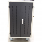 I&Scaron;PARDAVIMAS. Digitus Black | Charging Trolley 30 Notebooks / Tablets up to 15.6" | Pressure lock system with swiveling lever handle on the front and back door, lockable; Safety plug socket with switch on the side | ATNAUJINTAS, NAUDOTAS, SUBRĖŽTAS O ...