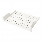 Digitus | Fixed Shelf for Racks | DN-97610 | White | Perfect for storage of components which are not 483 mm (19&rdquo;) suitable; Slim design which takes space of 2 height units; Easy and quick to mount or dismount; Load capacity: 25 kg; Dimensions: 88 x 4 ...
