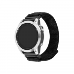 Fixed | Sporty Strap for Garmin QuickFit 22mm | 160-210 mm | Black | Nylon | FIXNST2-QF22MM-BK