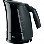 Braun | WK 300 | Standard kettle | 2200 W | 1.7 L | Plastic | 360&deg; rotational base | Black | WK300 Black