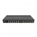 Mikrotik Wired Ethernet Router RB4011iGS+RM, Quad-core 1.4Ghz CPU, 1GB RAM, 512 MB, 1xSFP+, 1xSerial console port, PCB Temperature and Voltage Monitor, IP20, Cage and Desktop Case with Rack Ears, RouterOS L5 MikroTik Enthernet Router RB4011iGS+RM No  ...