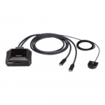 Aten US3312 2-Port USB-C 4K DisplayPort KVM Switch with Remote Port Selector | Aten | 2-Port USB-C 4K DisplayPort KVM Switch with Remote Port Selector | US3312 | Warranty 24 month(s) | US3312-AT