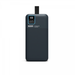 PORT CONNECT External USB-C battery integrated lamp | 30000 mAh | Blue | 907003