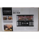I&Scaron;PARDAVIMAS. Caso Food Dehydrator | DH 450 | Power 370-450 W | Number of trays 5 | Temperature control | Integrated timer | Black/Stainless Steel | PAŽEISTA PAKUOTĖ, SUBRĖŽTAS AND DENT ITEM TOP, MISSING INNER PACKAGING | 03165SO