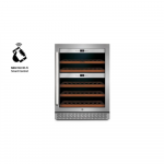 Caso | Wine cooler | WineChef Pro 40 | Energy efficiency class G | Showcase | Free standing | Bottles capacity Up to 40 bottles | Cooling type Compressor technology | Stainless steel/Black | 00772