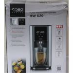 I&Scaron;PARDAVIMAS. Caso Turbo hot water dispenser | HW 620 | Water Dispenser | 2600 W | 2.5 L | Plastic/Stainless Steel | Black/Stainless Steel | DAMAGED PACKAGING | 01892SO
