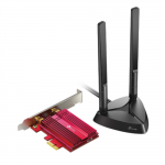 TP-LINK | AX3000 Wi-Fi 6 Bluetooth 5.0 PCIe Adapter | TX3000E | 2.4GHz/5GHz | Antenna type 2xHigh-Gain External Antennas | 574+2402 Mbit/s | Archer TX3000E