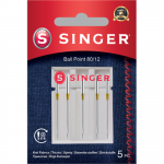 Singer | Ball Point Needle 80/12 5PK for Knit Fabrics | 250054302