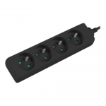 Lanberg | Power strip 1m 4x outlets for UPS system | PS0-04E-0100-IEC-BK | Sockets quantity 4