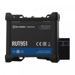 Industrial Cellular router | RUT951 | 802.11n | 10/100 Mbit/s | Ethernet LAN (RJ-45) ports 4 | Mesh Support No | MU-MiMO No | 2G/3G/4G | Antenna type  2 x SMA for LTE, 2 x RP-SMA | 0 | RUT951000000