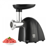 Adler Meat mincer AD 4811 Black 600 W Number of speeds 1 Throughput (kg/min) 1.8 3 replaceable sieves: 3mm for grinding poppies and preparing meat and vegetable stuffing; 5mm for meatballs, Roman roast and beef burgers; 7mm for coarsely ground sausag ...