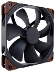 Noctua NF-A14 INDUSTRIALPPC-2000 PWM Kompiuterio korpusui Ventiliatorius 14 cm Juoda, Ruda 1 vnt