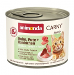 ANIMONDA Carny Adult Chicken, turkey, rabbit - &scaron;lapias kačių maistas - 200g