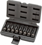 Smūginių galvučių komplektas &frac12;" Torx T30-T80 8 vnt., KS Tools