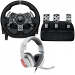 LOGITECH G920 Driving Force Racing Wheel - WHITE - EMEA-914