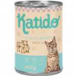 KATIDO Calf with rabbit - &scaron;lapias kačių maistas - 400g