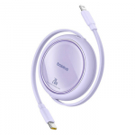 Pakrovimo Laidas - Baseus Free2Pull USB C į iP Lightning 20W Greitas Pakrovimas 1m Purpurinis