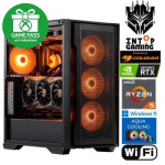 INTOP AQUA Ryzen 5 7500F 16GB 500SSD RTX5060 8GB WiFi WIN11 POWERED BY COUGAR