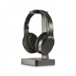 Wireless over ear headphones with TV stat