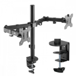 Maclean MC-884 Double Desk Monitor LCD Bracket for 17-32" 2x8kg (max 16 kg) VESA 75x75, 100x100