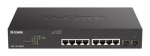 D-Link DGS-1100-10MP V2 Switch 8GE PoE+ 2SFP