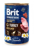 BRIT Premium by nature Junior Turkey with Liver - drėgnas ėdalas &scaron;unims - 400g
