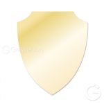 Metalinė plok&scaron;tė skydo formos 561 glossy gold 108x143 | 813301