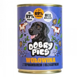 DOBRY PIES Beef with Jerusalem artichoke and rosemart - drėgnas ėdalas &scaron;unims - 400g