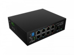 Lanberg Switch PoE 4xBT 4xAT SFP/ETH Din Unmanagment Fast Ethernet | ILFE-8P-1GE-1S-120 | Unmanaged | Din rail, Rack