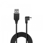 USB kabelis - LINDY Type A į Mini-B, 2 m, 90 laipsnių de&scaron;inysis kampas, USB 2.0