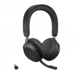 Ausinės - Jabra Evolve2 75 USB-C MS Teams su Stalo Laikikliu, Juoda