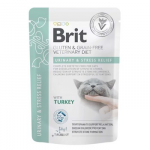 BRIT VD Urinary and Stress Relief Pouch Box - drėgnas pa&scaron;aras katėms - 12x85g