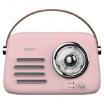 SAVIO RS-03 Ne&scaron;iojamasis radijas, rožinis
