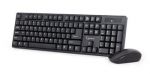 Gembird | Keyboard and mouse | KBS-W-01 | Keyboard and Mouse Set | Wireless | Mouse included | Batteries included | US | Black