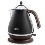 DELONGHI Icona Vintage Kettle KBOV 2001.BK, 1,7L, 2000W, Stainless steel, Black/Brown