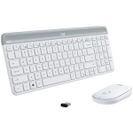 LOGITECH Slim Wireless Keyboard and Mouse Combo MK470 - OFFWHITE / INT