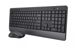 Trust Trezo comfortable wireless keyboard and mouse set with silent keys and buttons, made with recycled materials