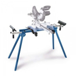 Scheppach UMF1550 stalas skersinio pjovimo staklėms 4 kojos Juoda, Mėlyna