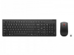 Lenovo Essential Wireless Combo Keyboard and Mouse Gen2 | Keyboard and Mouse Set | Wireless | Mouse included | US | Black