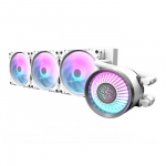 Au&scaron;inimo sistema - darkFlash DN 360 Liquid Cooling, 3x 120mm ventiliatoriai, vario pagrindas, balta