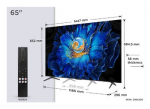 TCL C6KS 65C6KS televizorius 165,1 cm (65") 4K Ultra HD Smart TV Wi-Fi Metalinis